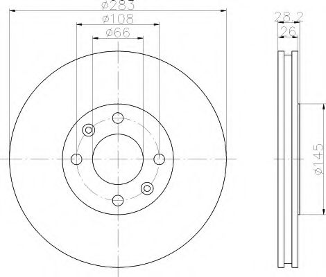 Imagine Disc frana HELLA 8DD 355 105-051