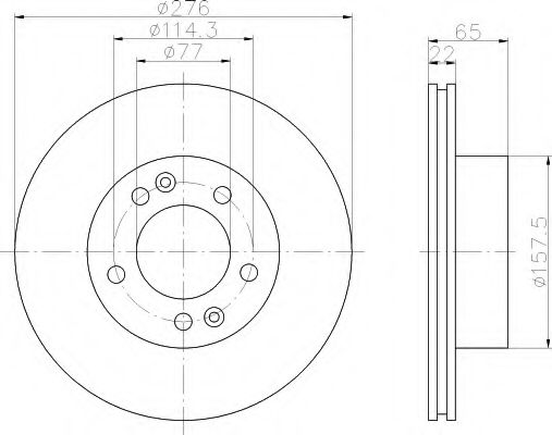 Imagine Disc frana HELLA 8DD 355 105-101