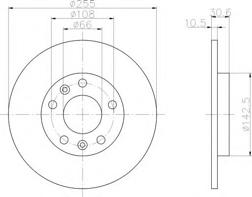 Imagine Disc frana HELLA 8DD 355 105-281