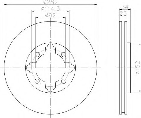 Imagine Disc frana HELLA 8DD 355 105-301