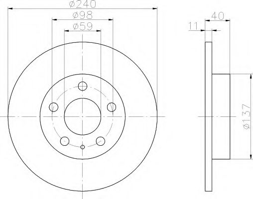 Imagine Disc frana HELLA 8DD 355 105-511