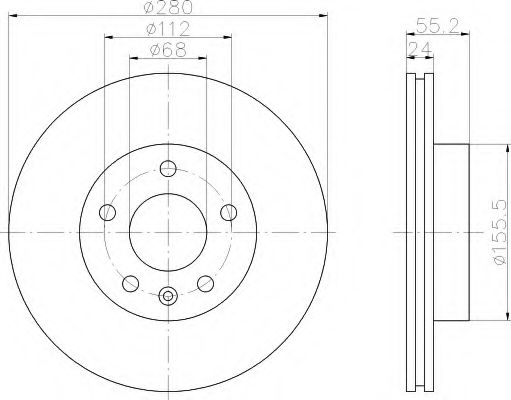 Imagine Disc frana HELLA 8DD 355 105-591