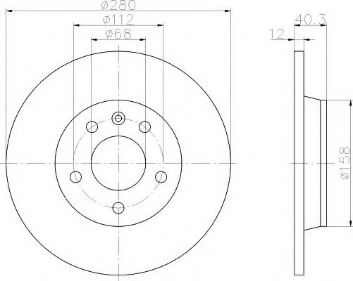 Imagine Disc frana HELLA 8DD 355 105-611