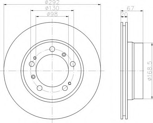 Imagine Disc frana HELLA 8DD 355 105-721