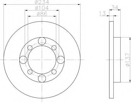 Imagine Disc frana HELLA 8DD 355 105-781