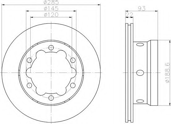 Imagine Disc frana HELLA 8DD 355 105-811