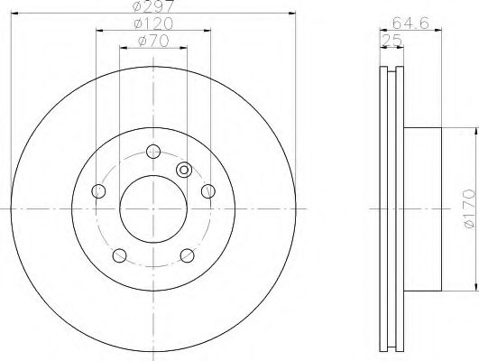 Imagine Disc frana HELLA 8DD 355 106-271