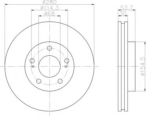 Imagine Disc frana HELLA 8DD 355 106-311