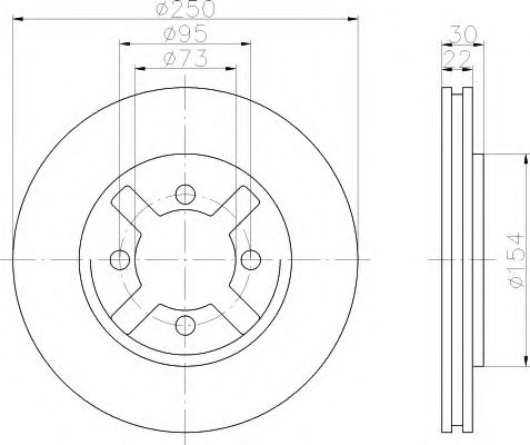 Imagine Disc frana HELLA 8DD 355 106-331