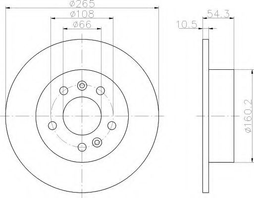 Imagine Disc frana HELLA 8DD 355 106-441