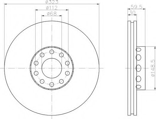 Imagine Disc frana HELLA 8DD 355 106-691