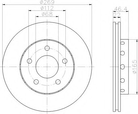 Imagine Disc frana HELLA 8DD 355 106-711