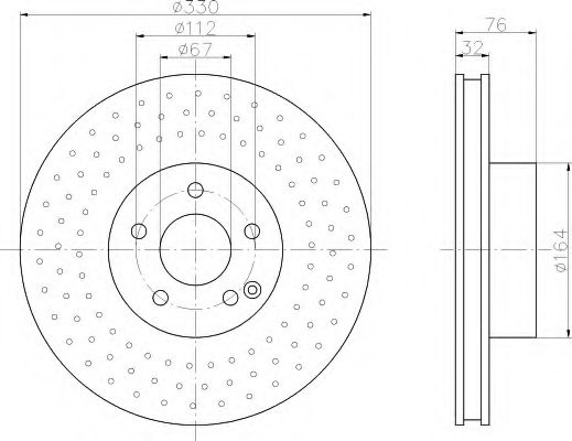 Imagine Disc frana HELLA 8DD 355 106-851