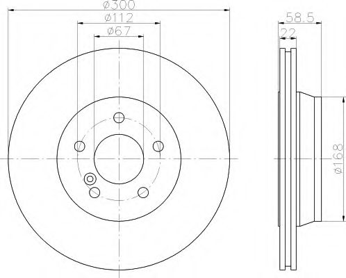 Imagine Disc frana HELLA 8DD 355 106-911