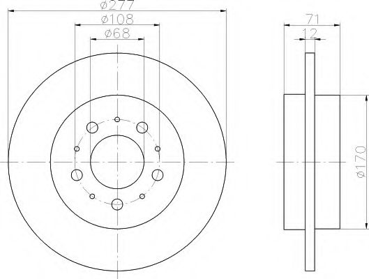 Imagine Disc frana HELLA 8DD 355 107-101