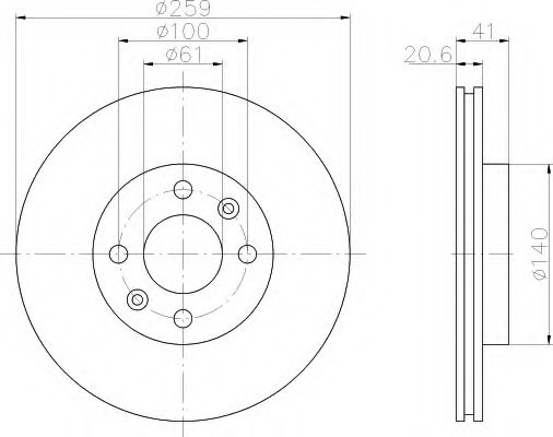 Imagine Disc frana HELLA 8DD 355 107-111