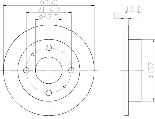 Imagine Disc frana HELLA 8DD 355 107-171