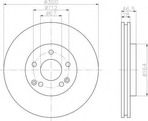 Imagine Disc frana HELLA 8DD 355 107-491