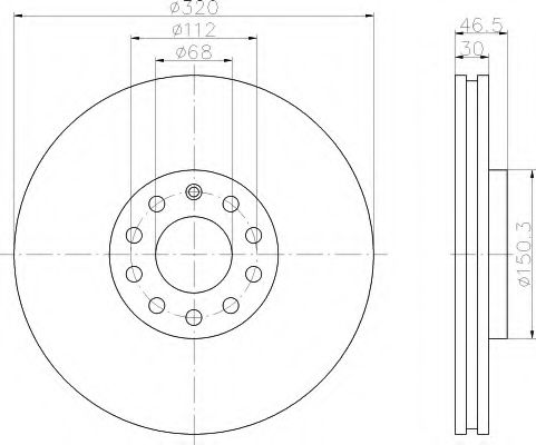 Imagine Disc frana HELLA 8DD 355 107-631