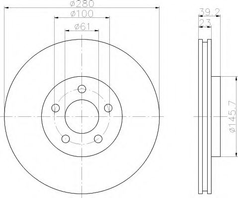 Imagine Disc frana HELLA 8DD 355 107-911