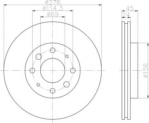 Imagine Disc frana HELLA 8DD 355 108-171