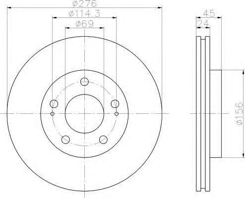 Imagine Disc frana HELLA 8DD 355 108-191