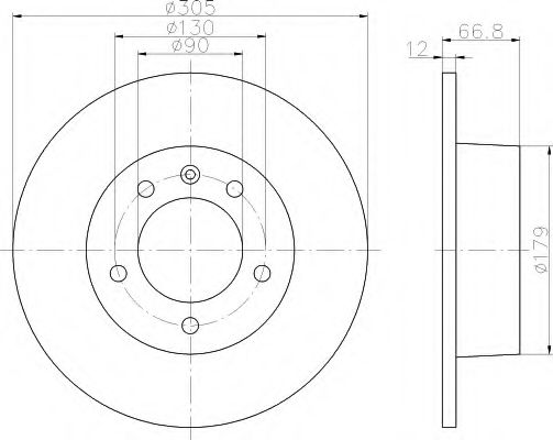 Imagine Disc frana HELLA 8DD 355 108-291