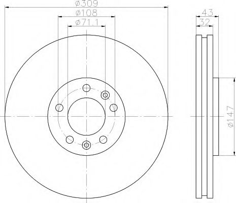 Imagine Disc frana HELLA 8DD 355 108-421