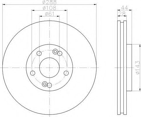 Imagine Disc frana HELLA 8DD 355 108-451