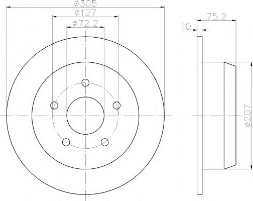 Imagine Disc frana HELLA 8DD 355 108-611