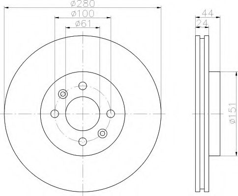 Imagine Disc frana HELLA 8DD 355 108-641