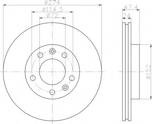 Imagine Disc frana HELLA 8DD 355 108-751