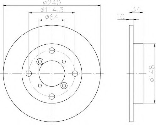 Imagine Disc frana HELLA 8DD 355 109-071