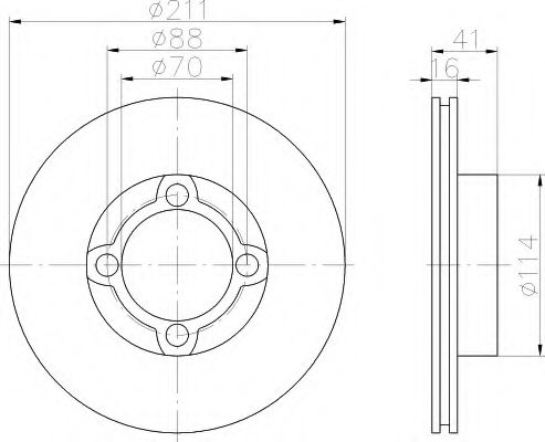 Imagine Disc frana HELLA 8DD 355 109-101