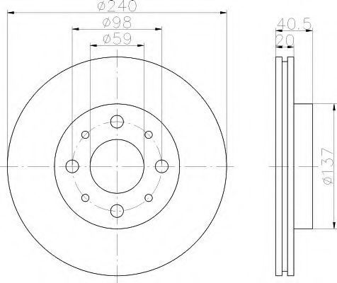 Imagine Disc frana HELLA 8DD 355 109-121