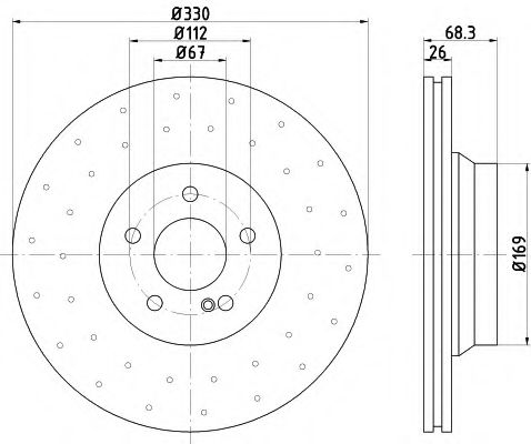 Imagine Disc frana HELLA 8DD 355 109-441