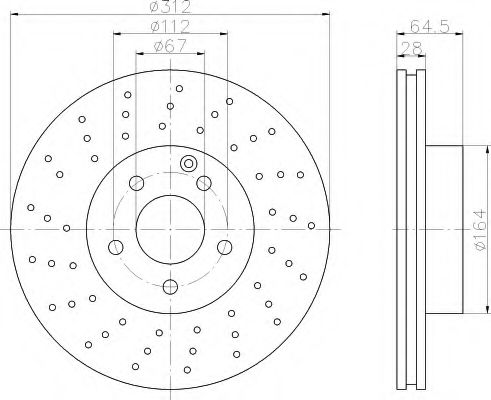 Imagine Disc frana HELLA 8DD 355 109-451