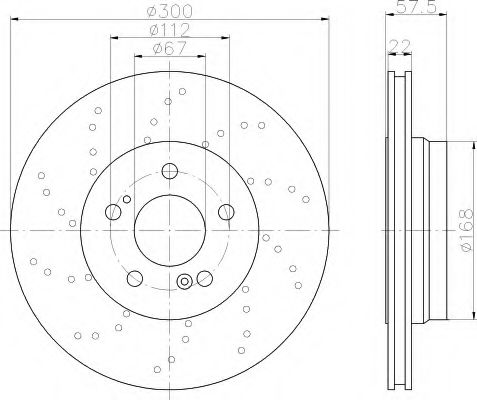 Imagine Disc frana HELLA 8DD 355 110-151