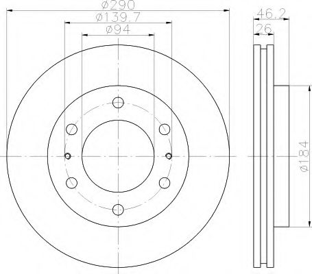 Imagine Disc frana HELLA 8DD 355 110-671