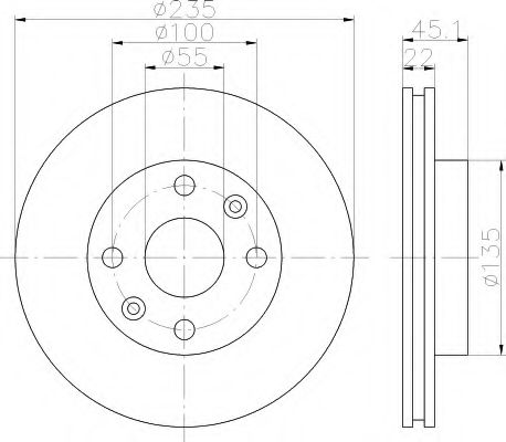 Imagine Disc frana HELLA 8DD 355 111-441