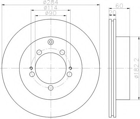 Imagine Disc frana HELLA 8DD 355 111-491