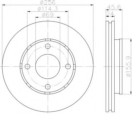 Imagine Disc frana HELLA 8DD 355 111-501