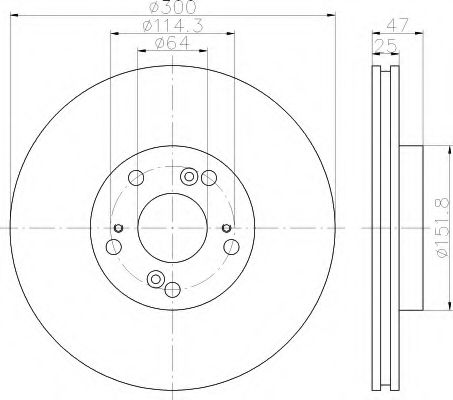 Imagine Disc frana HELLA 8DD 355 112-151