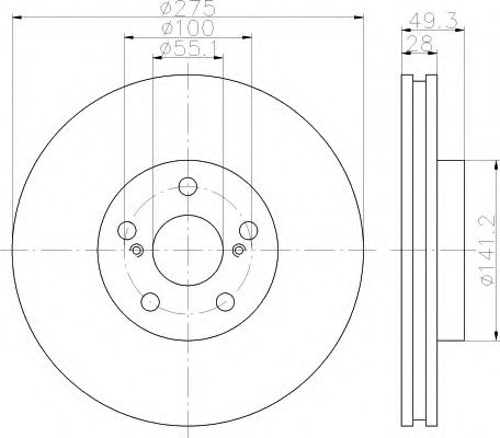 Imagine Disc frana HELLA 8DD 355 112-321