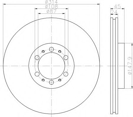 Imagine Disc frana HELLA 8DD 355 112-481