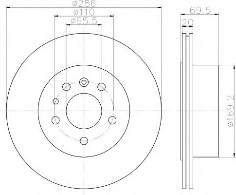 Imagine Disc frana HELLA 8DD 355 112-491