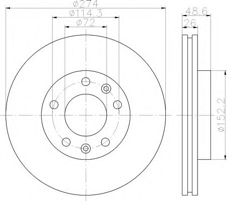 Imagine Disc frana HELLA 8DD 355 112-771