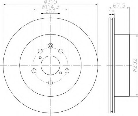 Imagine Disc frana HELLA 8DD 355 112-881