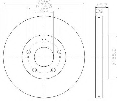 Imagine Disc frana HELLA 8DD 355 112-911