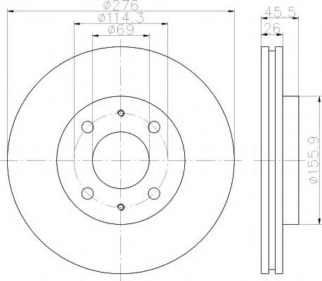 Imagine Disc frana HELLA 8DD 355 112-951